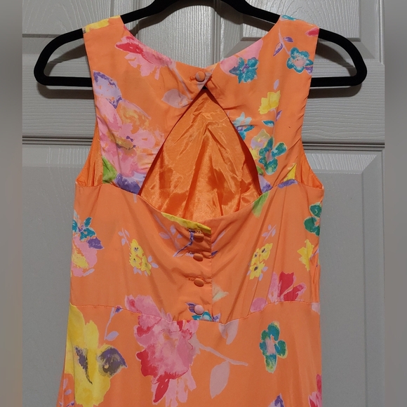 Vintage 90s Be Smart Floral Maxi Dress Size Small - Picture 3 of 4